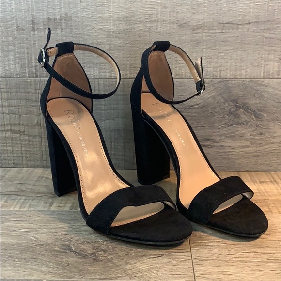 ROHB by Joyce Azria Shoes - ROHB by Joyce Azria Black Block Heel